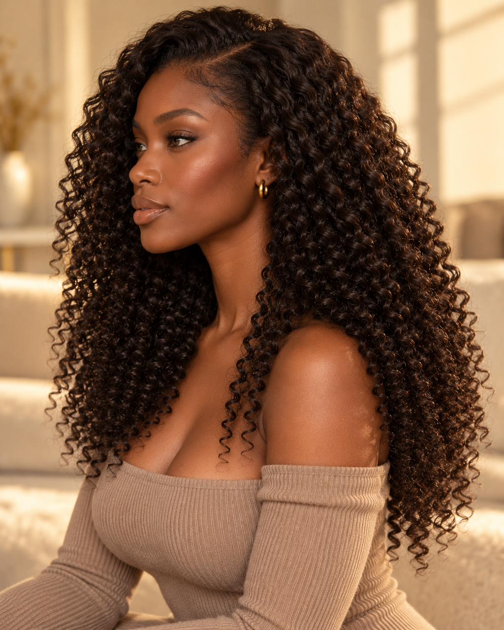 3b3c Kinky Curly Clip Ins