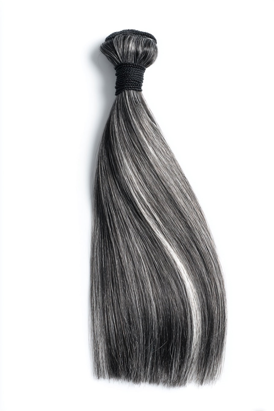 Salt & Pepper Raw Virgin Straight Bundles