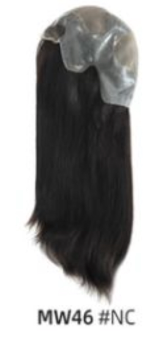 Yaki Straight Medical Wig For Chemo patients, Alopecia Patients, Hair Loss Patients, Anti Slip Glueless Swiss Lace Wig, Real Scalp Effect, 200 grams, Ready to Wear