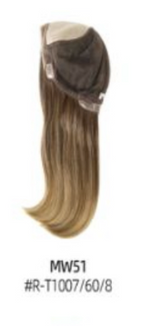 Two-Tone Human Hair Wig - Ash Blonde with Dark Roots, Anti-Slip PU Cap