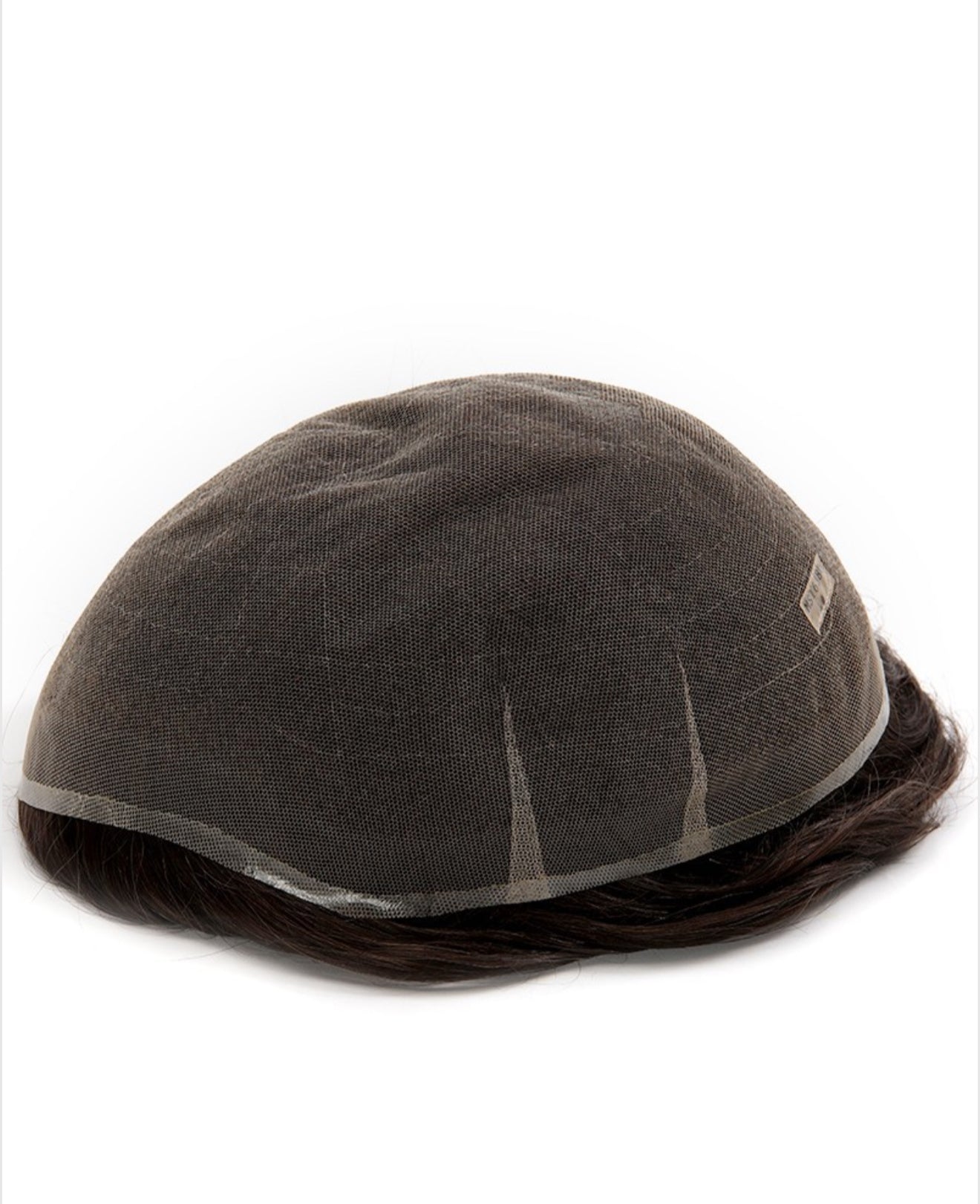 For Bald Men's Slight Wave Glueless 360 Full Swiss Lace Wig, Anti-Slip PU Cap Real Scalp Effect 8x10, 6 Inches, Antimicrobial technology Hair Replacement System (Best for Hot Weather or Highly Active Lifestyle)