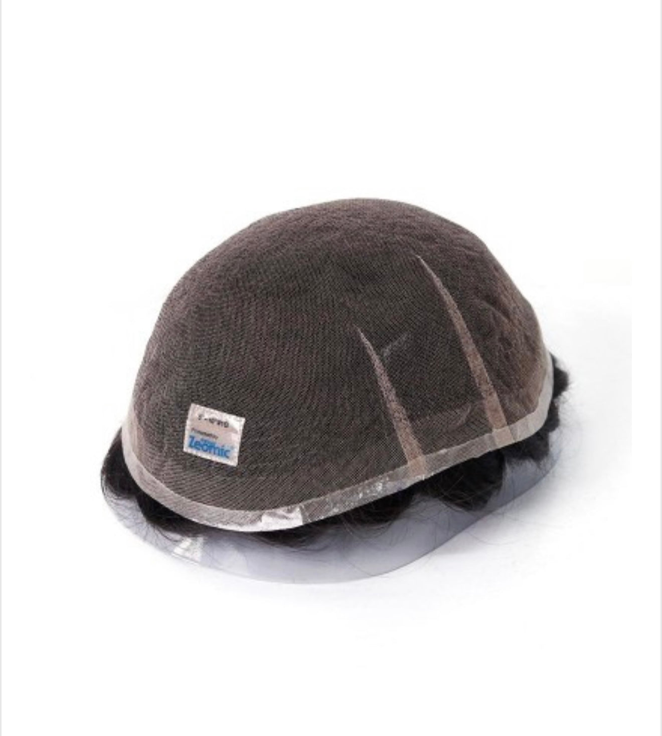 For Bald Men's Slight Wave Glueless 360 Full Swiss Lace Wig, Anti-Slip PU Cap Real Scalp Effect 8x10, 6 Inches, Antimicrobial technology Hair Replacement System (Best for Hot Weather or Highly Active Lifestyle)